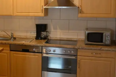 Küche/Küchenzeile in der Unterkunft Ferienwohnung Weber