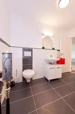 Ein Badezimmer in der Unterkunft Alte Brauerei Wohnung 4
