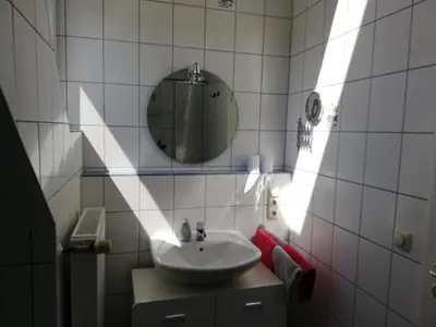 Ein Badezimmer in der Unterkunft Ferienwohnung Panoramablick