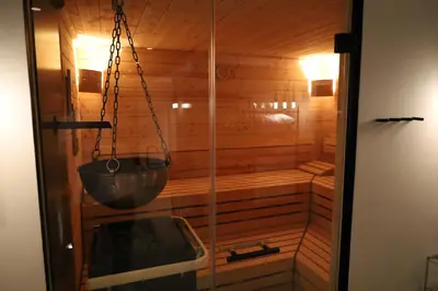 Ein Badezimmer in der Unterkunft Landhotel Sanct Peter