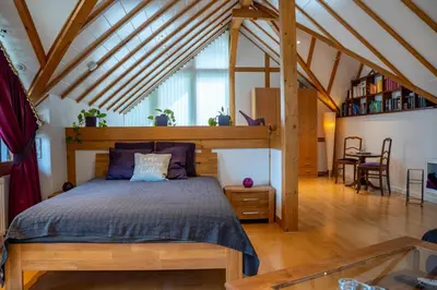 Ein Bett oder Betten in einem Zimmer der Unterkunft Haus Winkelchen