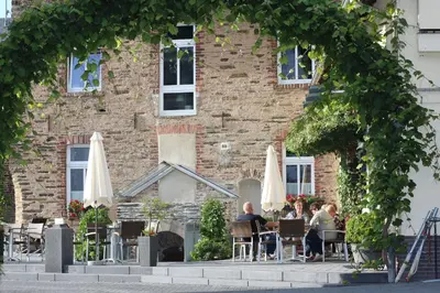 Das Gebäude in dem sich die Pension befindet
