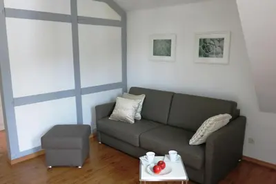 Ein Sitzbereich in der Unterkunft Haus von Hoegen
