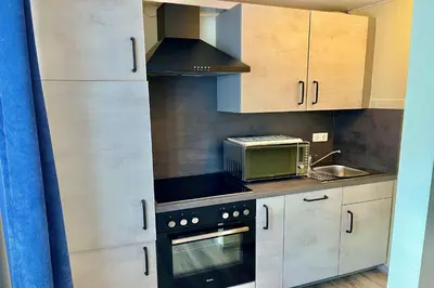 Küche/Küchenzeile in der Unterkunft Mosel-Landhaus Hotel Oster