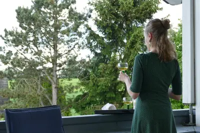 Ein Balkon oder eine Terrasse in der Unterkunft Zenners Landhotel