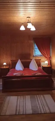 Ein Bett oder Betten in einem Zimmer der Unterkunft Ferienwohnung 