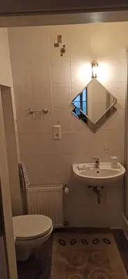 Ein Badezimmer in der Unterkunft Ferienwohnung 