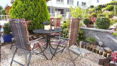 Ein Garten an der Unterkunft Fewo Blütenreich