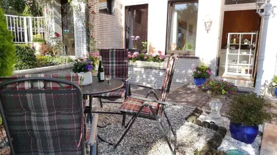 Ein Garten an der Unterkunft Fewo Blütenreich
