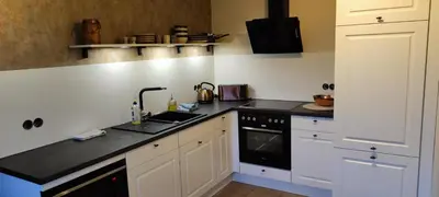 Küche/Küchenzeile in der Unterkunft Landhaus am Sonnenberg