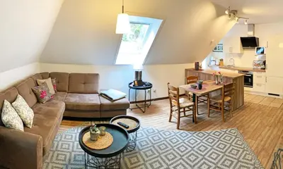 Küche/Küchenzeile in der Unterkunft Landhaus am Sonnenberg