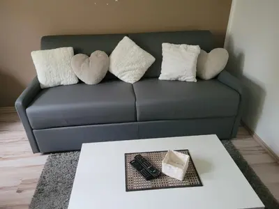 Ein Sitzbereich in der Unterkunft Ferienwohnung Antel