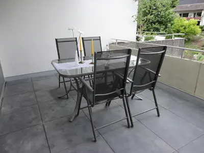 Ein Balkon oder eine Terrasse in der Unterkunft Ferienwohnung Antel
