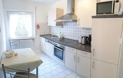 Küche/Küchenzeile in der Unterkunft Ferienwohnung Späth