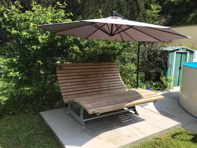 Ein Garten an der Unterkunft Pension Bartz