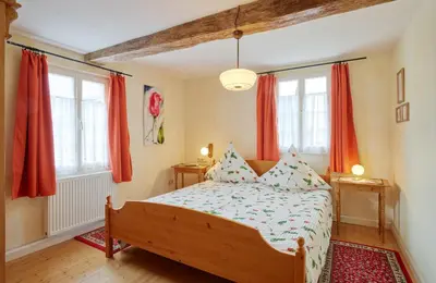 Ein Bett oder Betten in einem Zimmer der Unterkunft Ferienhaus Wagner