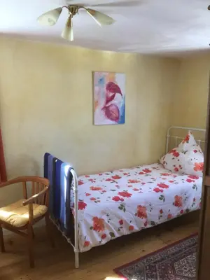 Ein Bett oder Betten in einem Zimmer der Unterkunft Ferienhaus Wagner
