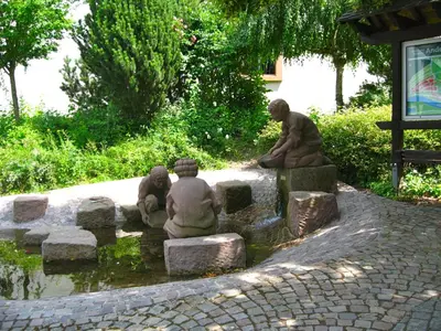 Ein Garten an der Unterkunft Ferienhaus Wagner