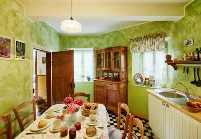 Küche/Küchenzeile in der Unterkunft Ferienhaus Wagner
