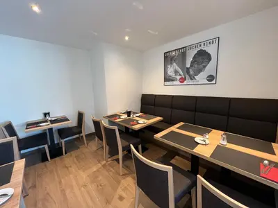 Ein Sitzbereich in der Unterkunft Hotel Am Tiergarten
