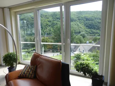 Ein allgemeiner Bergblick oder ein Berglick von der Ferienwohnung aus
