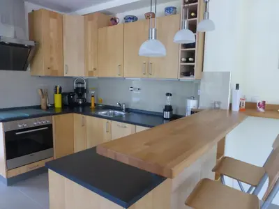 Küche/Küchenzeile in der Unterkunft K-Haus Sankt Aldegund