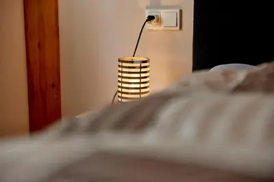 Ein Bett oder Betten in einem Zimmer der Unterkunft Cafe Rosi Ferienwohnung