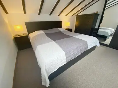 Ein Bett oder Betten in einem Zimmer der Unterkunft Ferienwohnung Malk