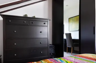 Ein Bett oder Betten in einem Zimmer der Unterkunft Ferienwohnung Malk