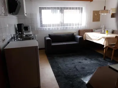 Küche/Küchenzeile in der Unterkunft Ferienwohnung Irmgard