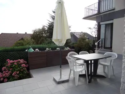 Ein Balkon oder eine Terrasse in der Unterkunft Beta Apartments