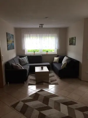 Ein Sitzbereich in der Unterkunft Haus Anna