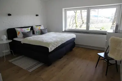 Ein Bett oder Betten in einem Zimmer der Unterkunft Forsthaus in Katzwinkel