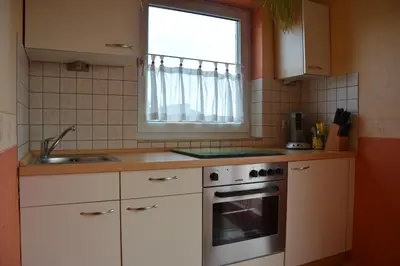 Küche/Küchenzeile in der Unterkunft Gästehaus Celine