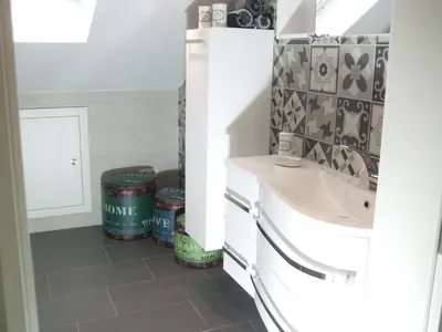 Ein Badezimmer in der Unterkunft Ferienwohnung Schäfer