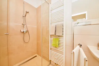 Ein Badezimmer in der Unterkunft Wein-Quartier Leo Pazen