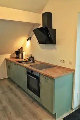 Küche/Küchenzeile in der Unterkunft Ferienwohnung Weins