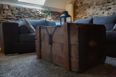 Ein Sitzbereich in der Unterkunft Martin I's Ferienwohnung