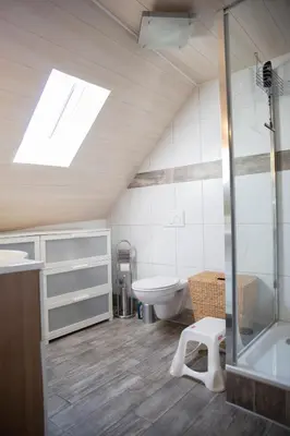 Ein Badezimmer in der Unterkunft Martin I's Ferienwohnung