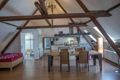 Küche/Küchenzeile in der Unterkunft Martin I's Ferienwohnung