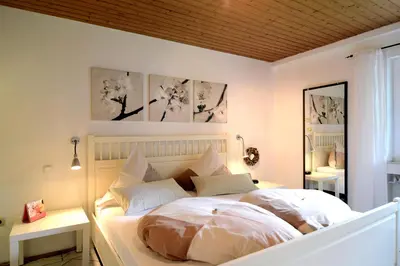 Ein Bett oder Betten in einem Zimmer der Unterkunft Haus Sonnenschein