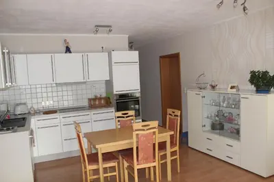 Küche/Küchenzeile in der Unterkunft Luba