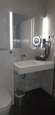 Ein Badezimmer in der Unterkunft Feriendomizil Haus am See