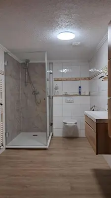 Ein Badezimmer in der Unterkunft Ferienhaus Feinen