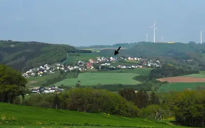 Naturlandschaft in der Nähe des Ferienhauses