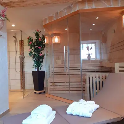 Ein Badezimmer in der Unterkunft Ferienhaus Feinen