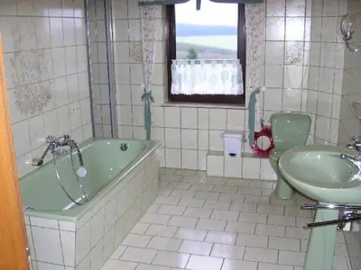Ein Badezimmer in der Unterkunft Ferienwohnung- Freuen