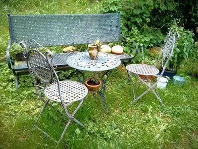 Ein Garten an der Unterkunft Ferienwohnungen Willrich - Ferienwohnung 1