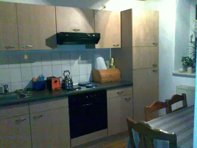 Küche/Küchenzeile in der Unterkunft Ferienwohnungen Willrich - Ferienwohnung 1