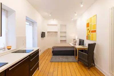 Ein Sitzbereich in der Unterkunft Appartements an der Therme